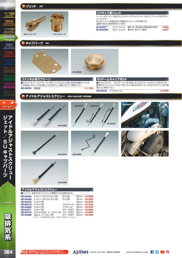 Kijima parts catalog 2023-2024