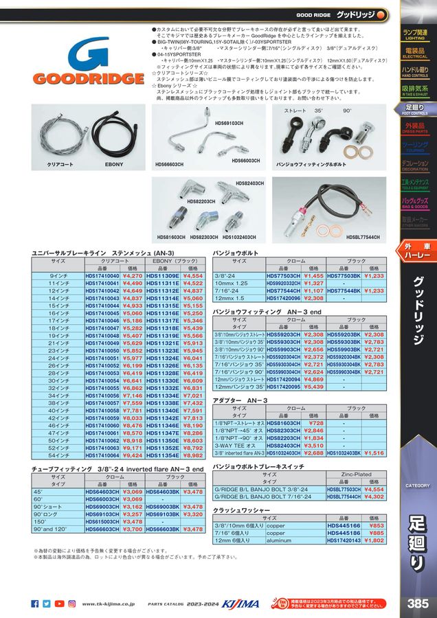 Kijima parts catalog 2023-2024