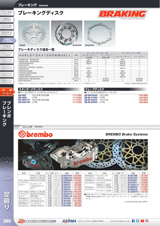 kijima parts catalog 2022-2023